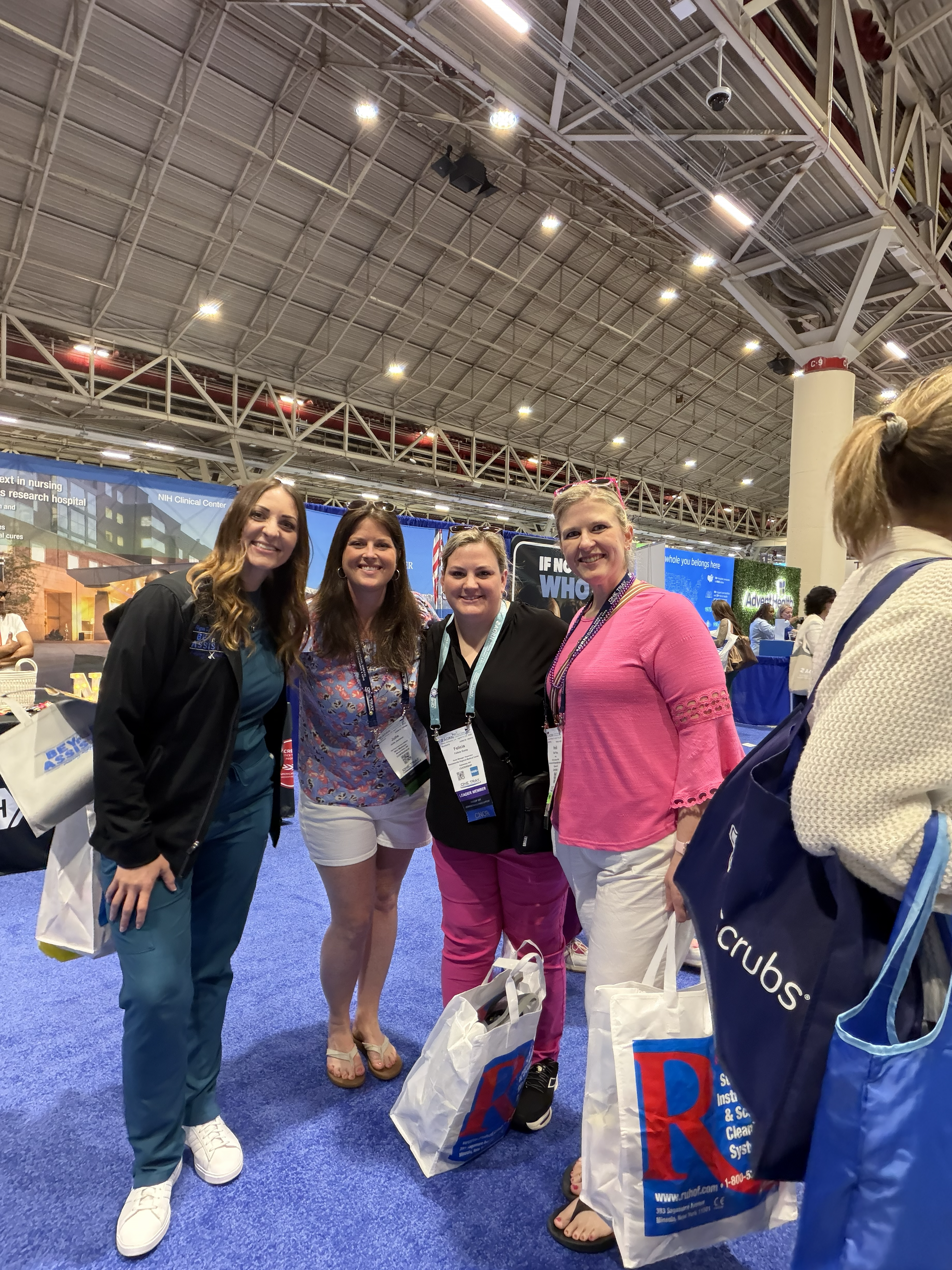 Alyssa Ellis connecting with the surgical community at a professional conference