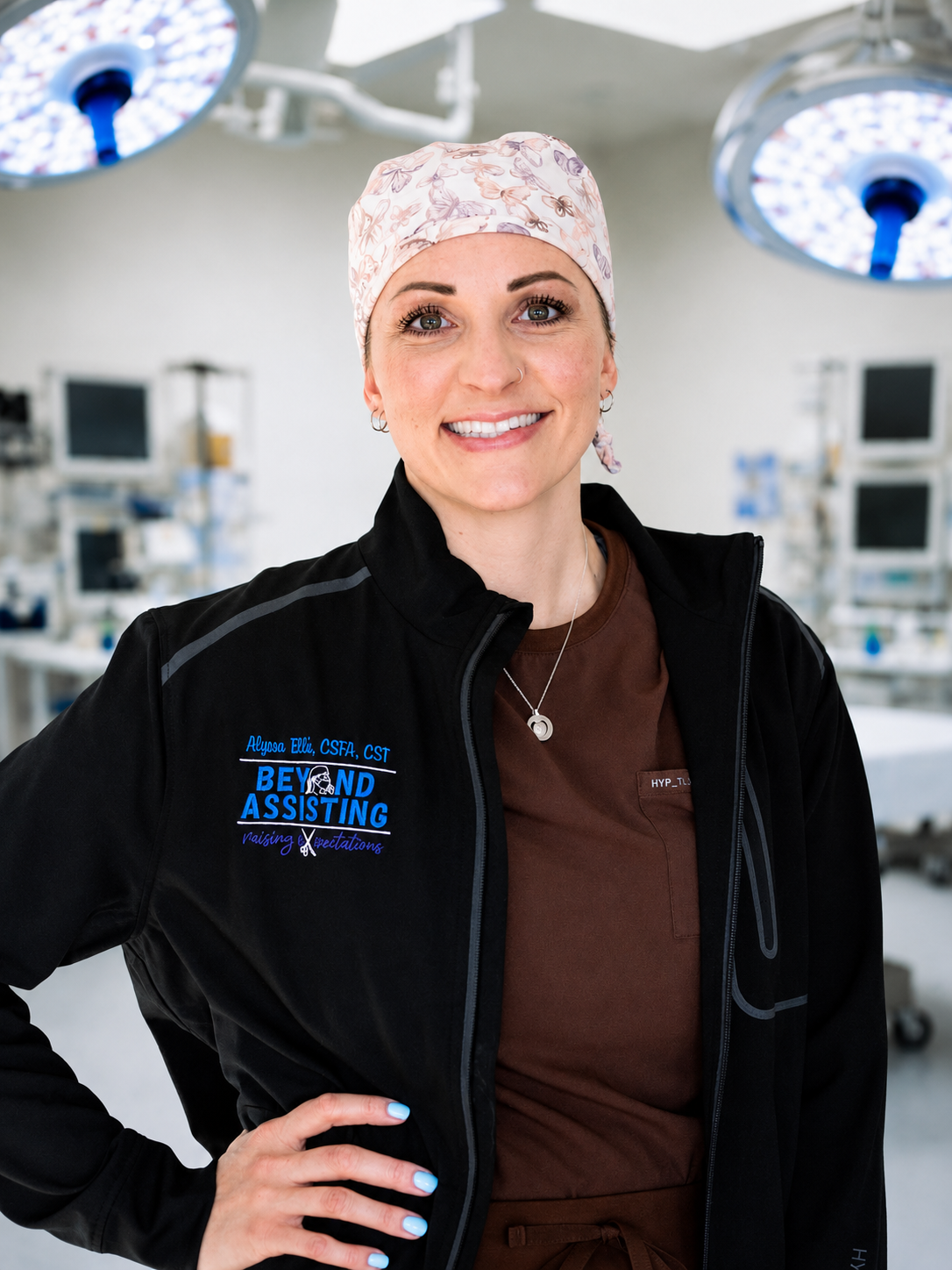 Alyssa Ellis in an operating room