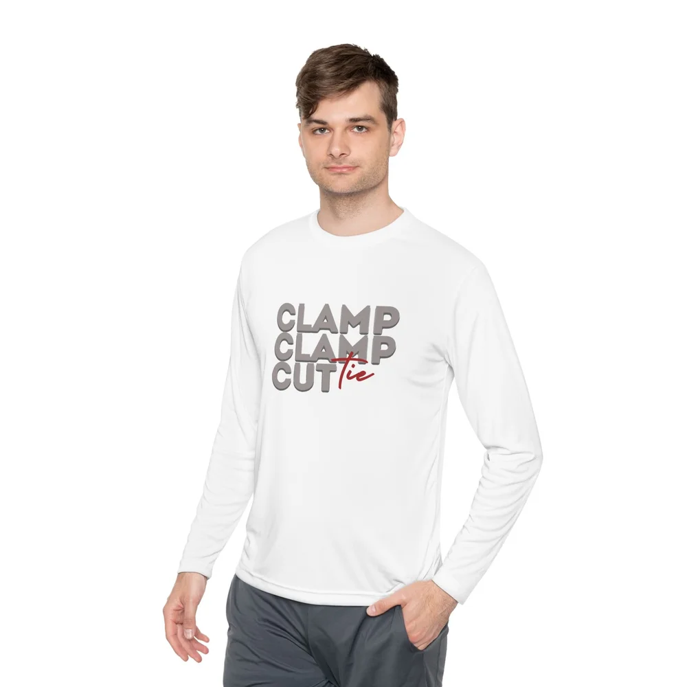 Clamp Claw Cut Tie long sleeve shirt